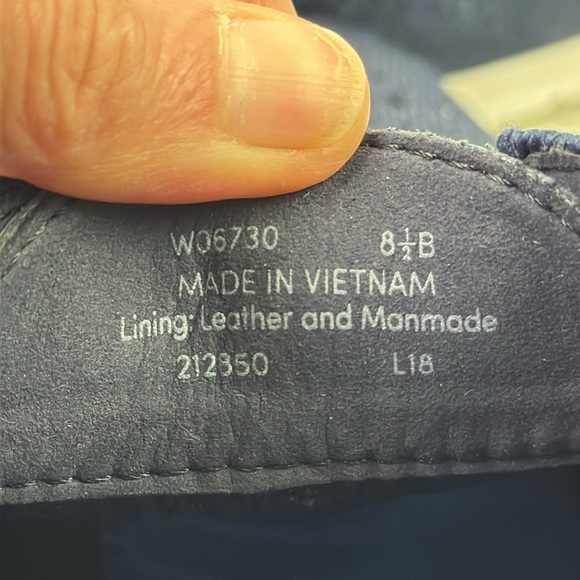 Cole Haan Blue and White Sneakers with Knit Upper - Picture 10 of 11